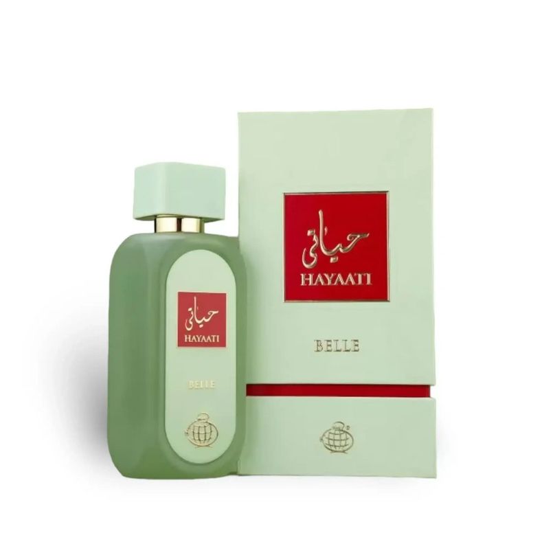 Perfume Fragrance World Hayaati Belle EDP 100 Ml Mujer Verde Olivo