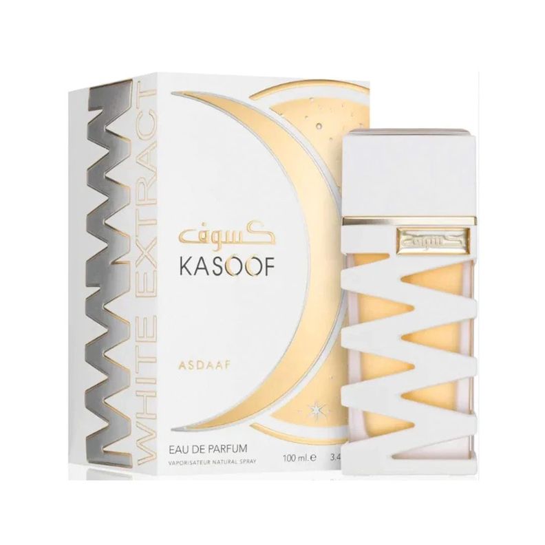 Perfume Asdaaf Kasoof White Extract EDP 100 Ml Unisex By Lattafa Blanco
