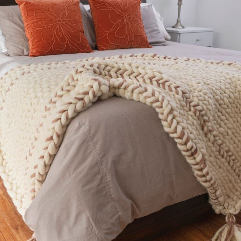 Piecera XXL KING Taupe 90x180 -1