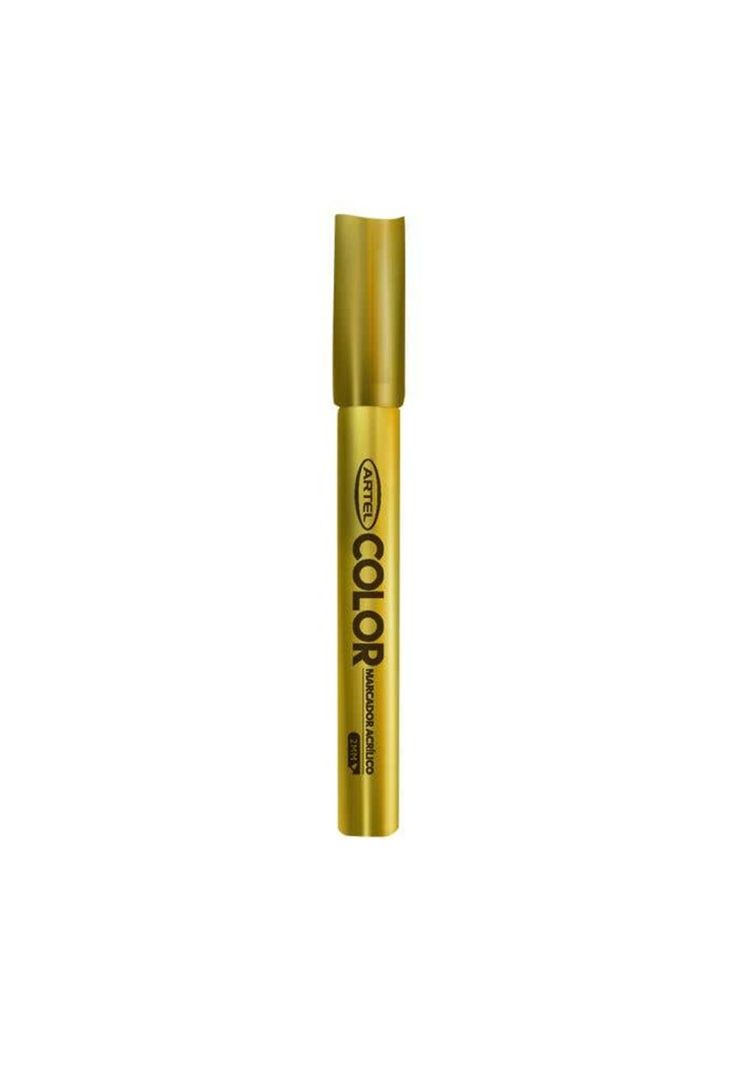 Marcador Acrilico Artel 2mm Dorado-0