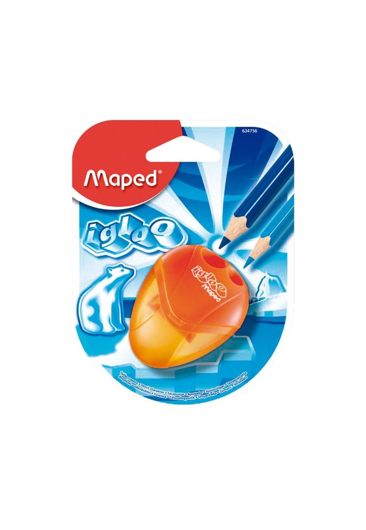 Blister Sacapuntas Doble con Depósito Maped-0