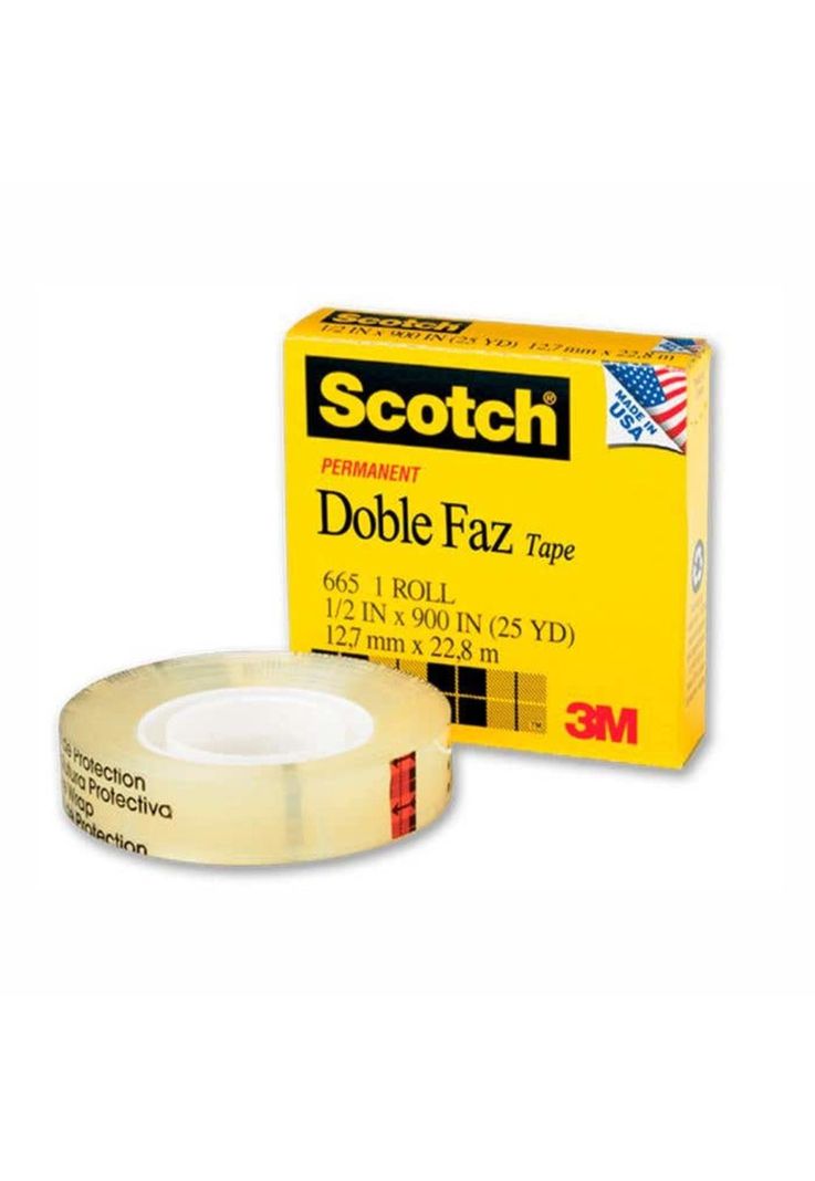 CINTA DOBLE CONTACTO 12MM X 22,8MT 665-0