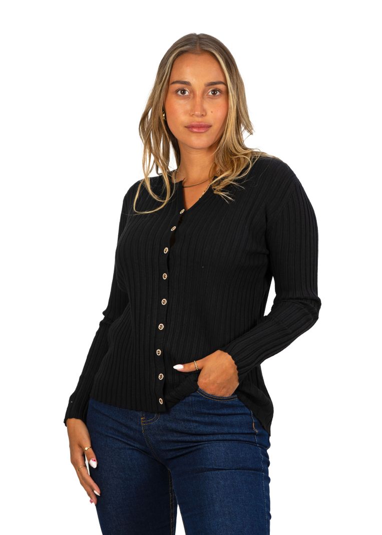 Sweater Básico con Botones colores HIPSY-1