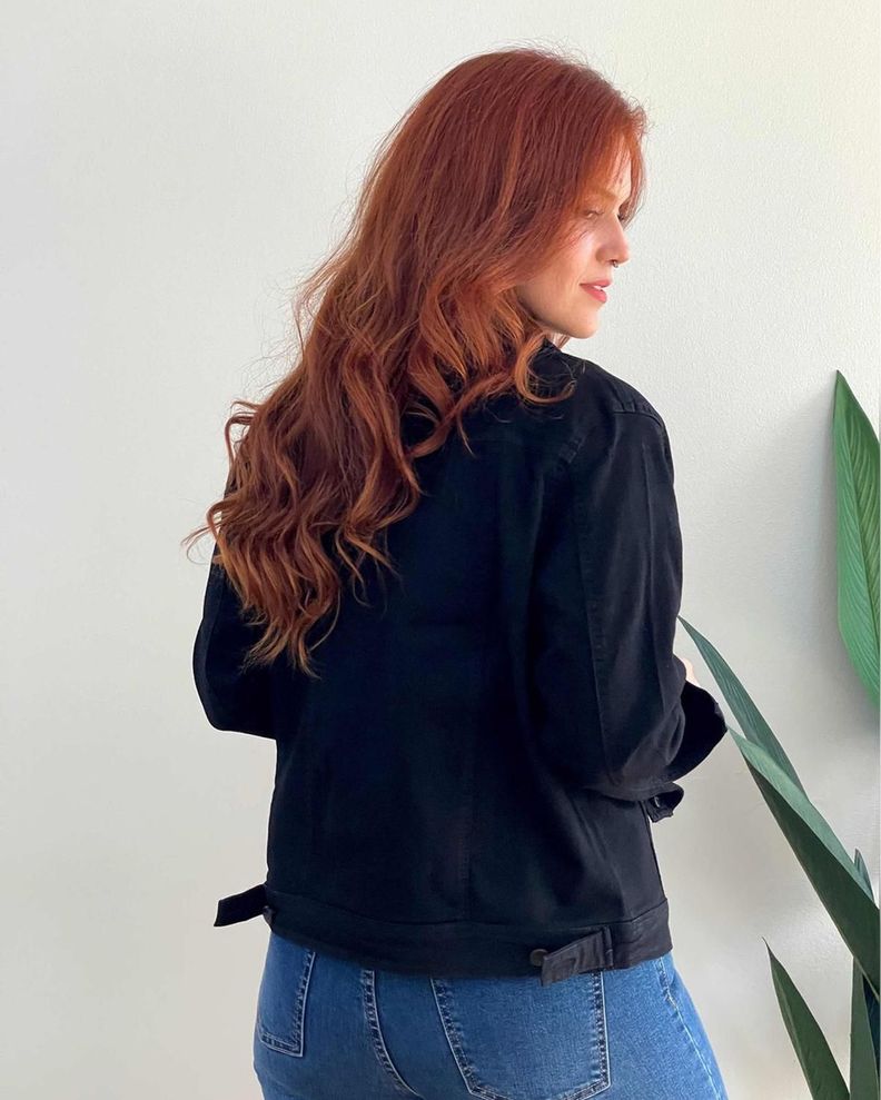 Chaqueta Mezclilla Mujer Oversize-3