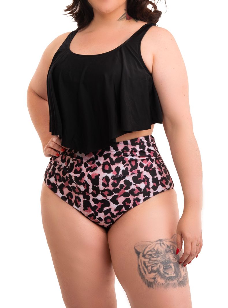 Bikini tiro alto Valhalla Animal Print-0