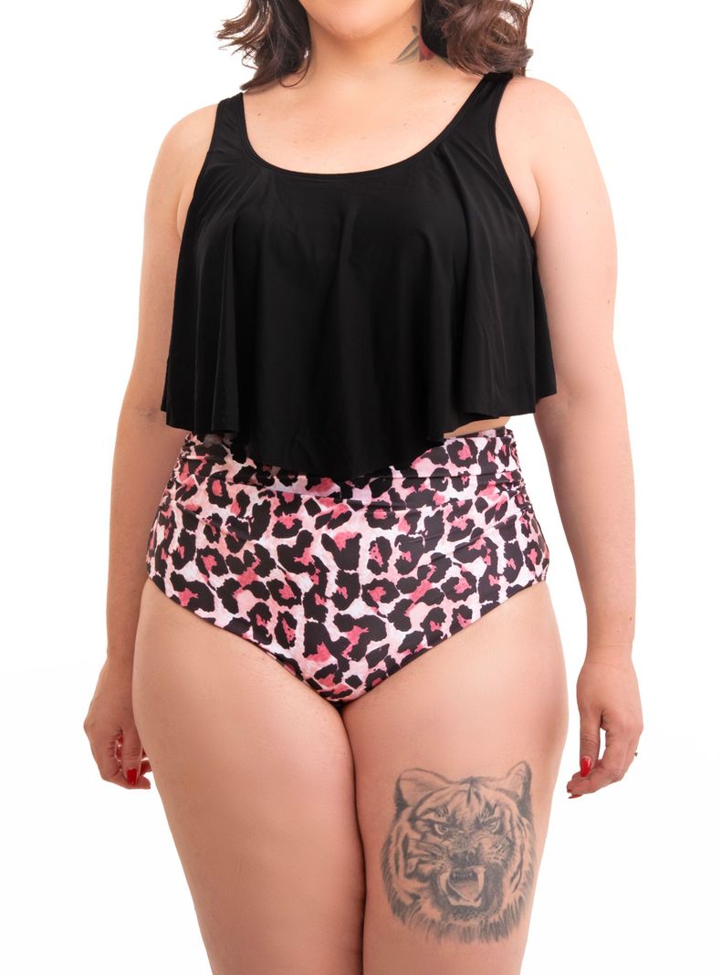 Bikini tiro alto Valhalla Animal Print-1