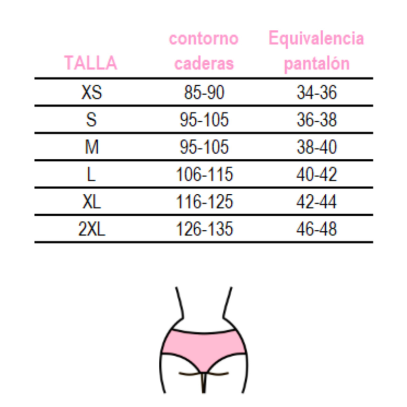 Parte de abajo traje de año culotte tiro medio Sin costuras-3