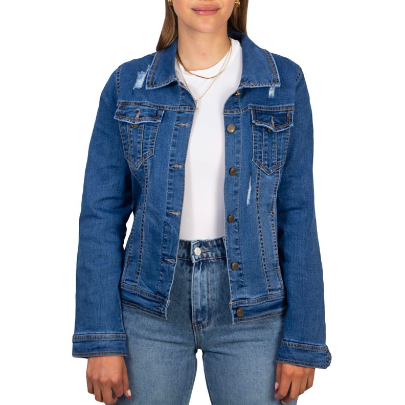 Chaqueta Mezclilla denim azul-2