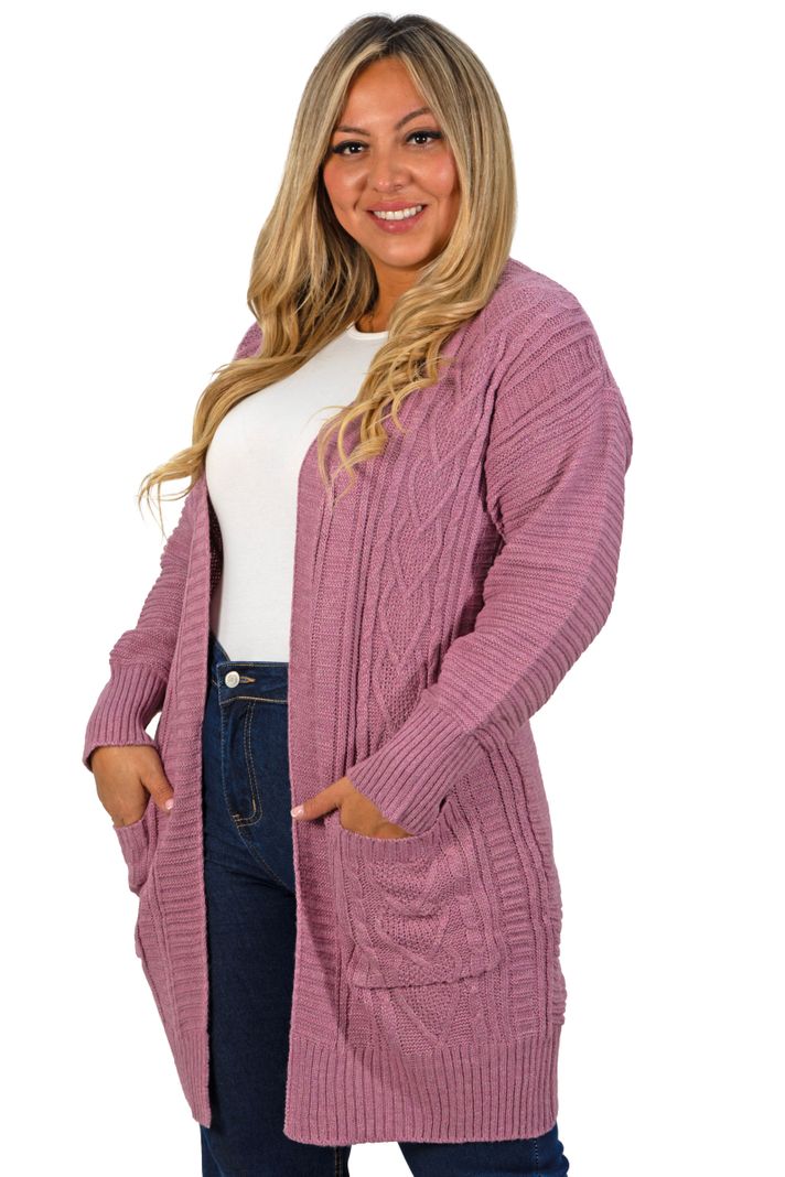 Cárdigan mujer Lana sintética diseño Camil Colores HIPSY-1