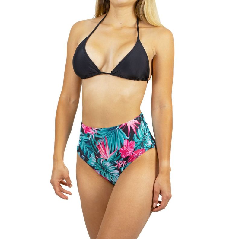Bikini tiro alto mujer clásico triangulo colores-1