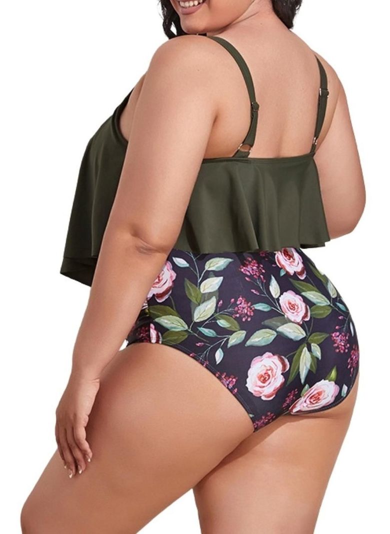 Bikini Tiro Alto Valhalla Floral Cargo-1