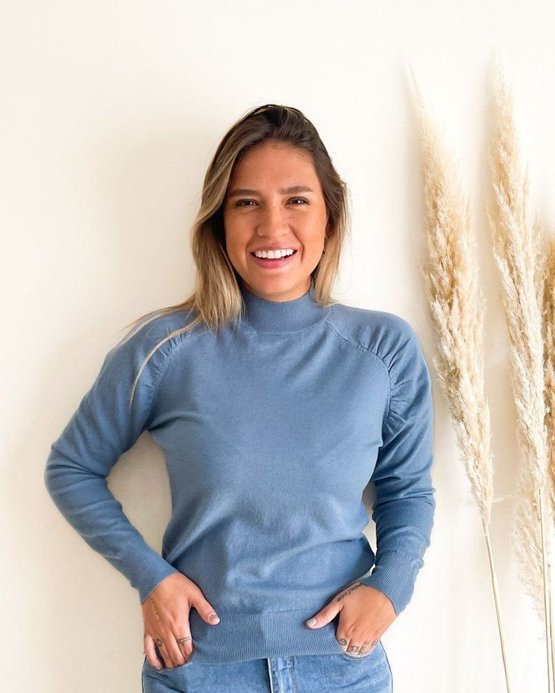 Sweater cuello medio Melisa colores-0