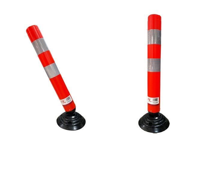 Hito Vial Abatible Naranja 80 cms-1