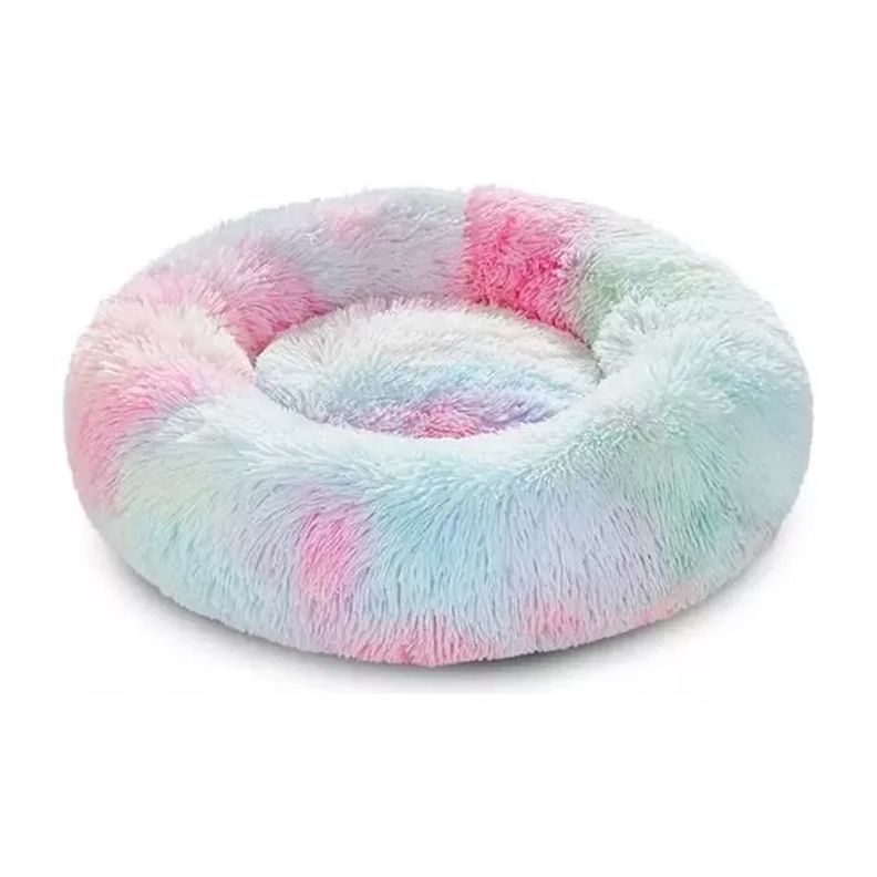 Cama Antiestrés Mascotas Gatos Perros De 80 Cm Grande Xxl arcoiris -1