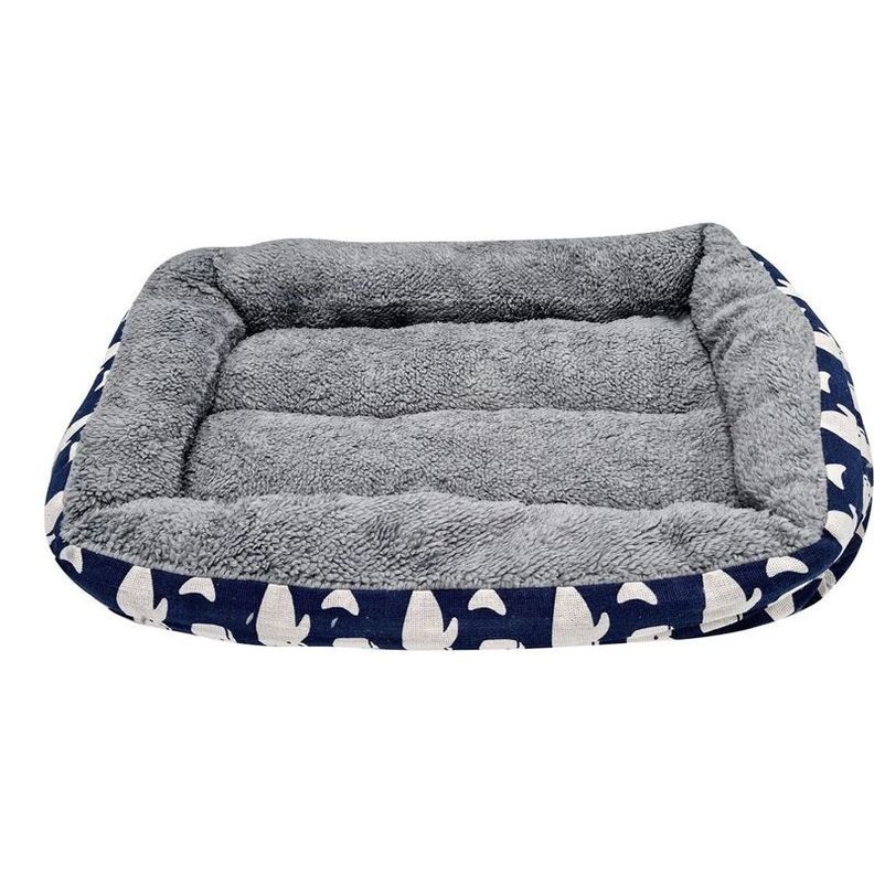 Cama Mascota Perro Gato Rectangular 60 X 40 Cms Ballenas-1