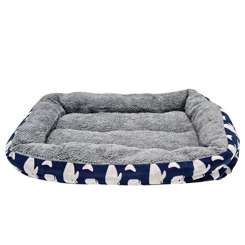 Cama Mascota Perro Gato Rectangular 60 X 40 Cms Ballenas-3