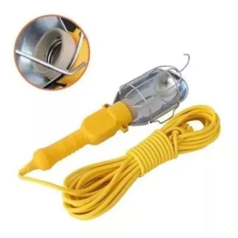 Lámpara Portátil Mecánico Extensión + Interruptor 15 Metros-2