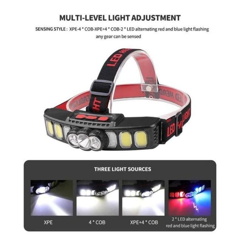 Linterna Con Sensor Luz Led Potente Con Batería Integrada-1