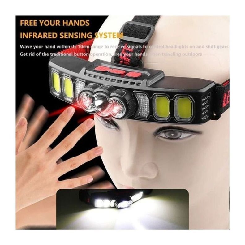 Linterna Con Sensor Luz Led Potente Con Batería Integrada-2