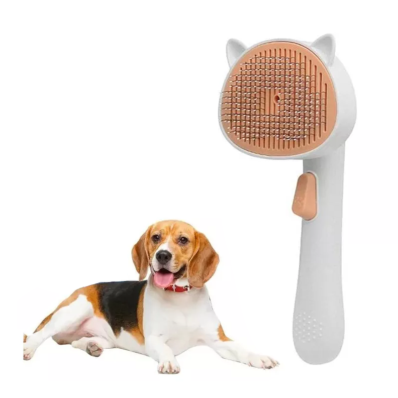 Peine De Masaje Para Gatos Perros Mágico Rosado-0