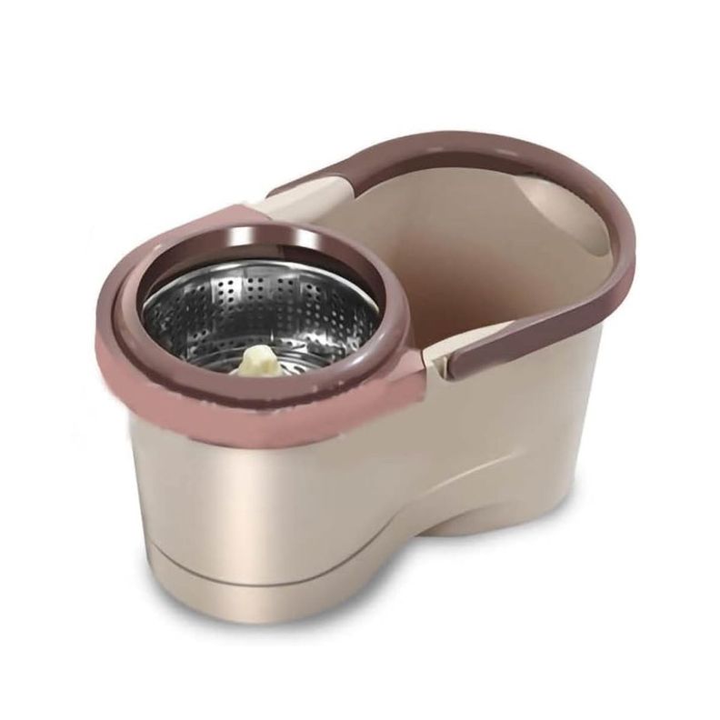 Mopa Giratoria 360 Con Balde Escurridor Cafe-6