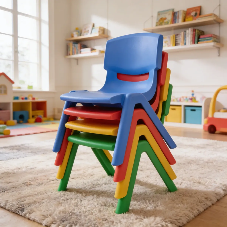 Silla De Plastico Infantil Varios Colores Ninos