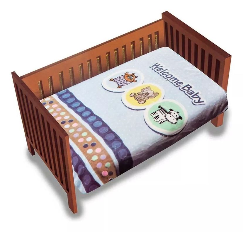 Saco Bebe Con Broche Animalistos Celeste Bebesit-4