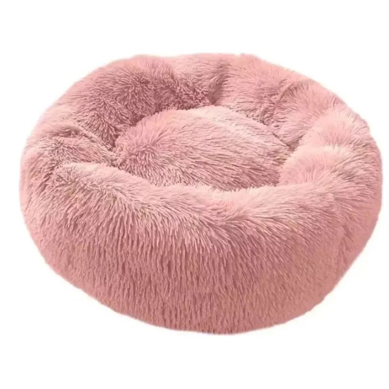 Cama Antiestrés Mascotas Gatos Perros De 80 Cm Grande Xxl Coral claro-1