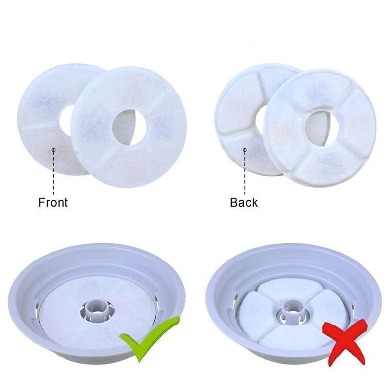 Pack X4 Filtros Bebedero Fuente De Agua Eléctrico Gato Perro-4