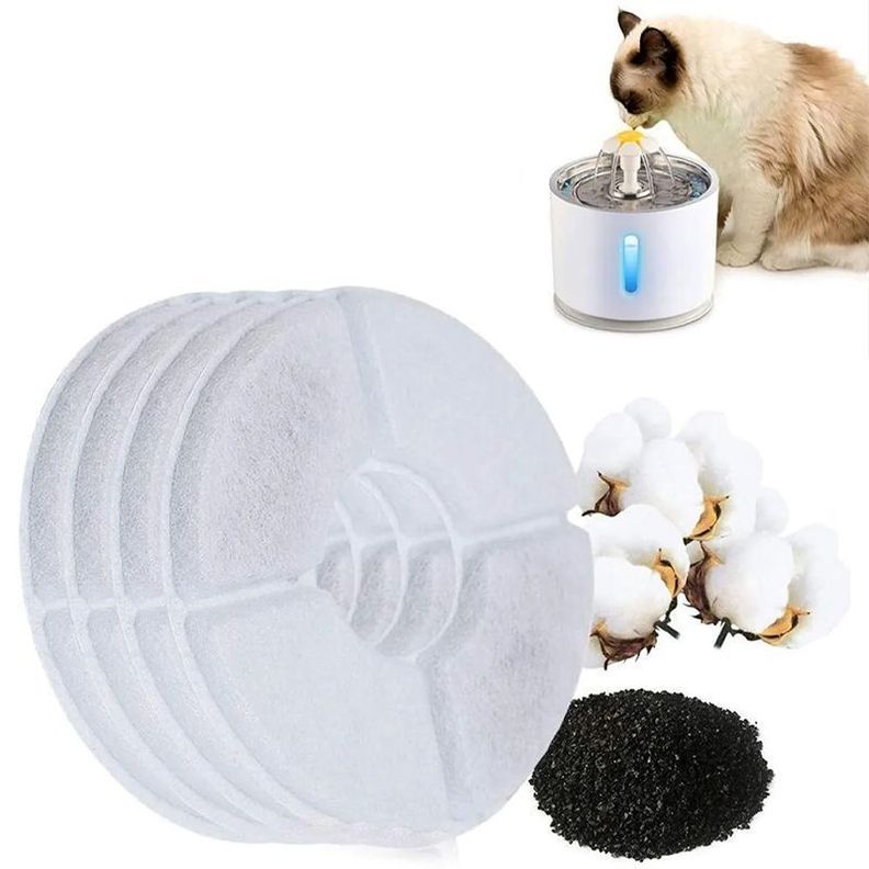 Pack X4 Filtros Bebedero Fuente De Agua Eléctrico Gato Perro-5