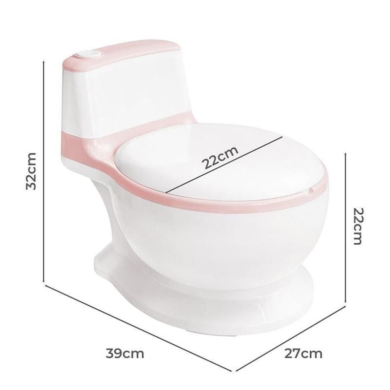 Pelela Urinario Asiento Baño Niños 1-6 Años Pelela Musical ROSA-1