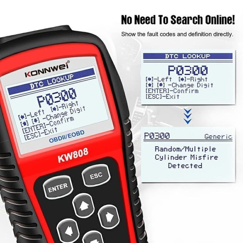 Escáner Automotriz Obd2 Multifuncional Con Pantalla Lcd-3