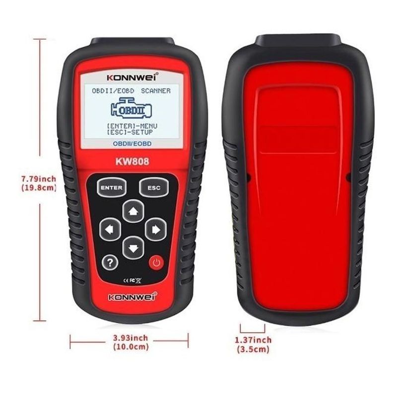 Escáner Automotriz Obd2 Multifuncional Con Pantalla Lcd-6
