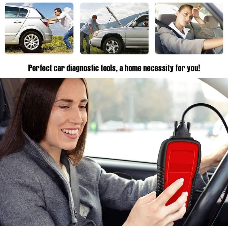Escáner Automotriz Obd2 Multifuncional Con Pantalla Lcd-7