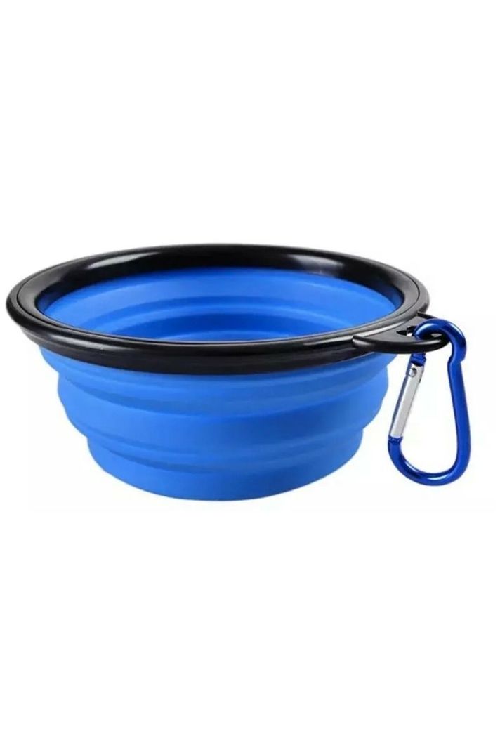 Plato Plegable Mascota Viaje Portatil Agua-1