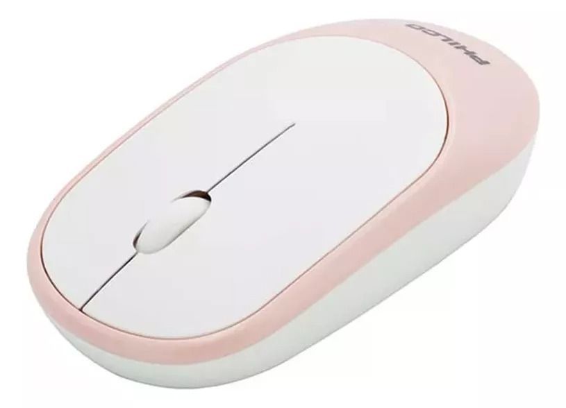 Mouse Inalambrico Philco Wireless Rosado-1
