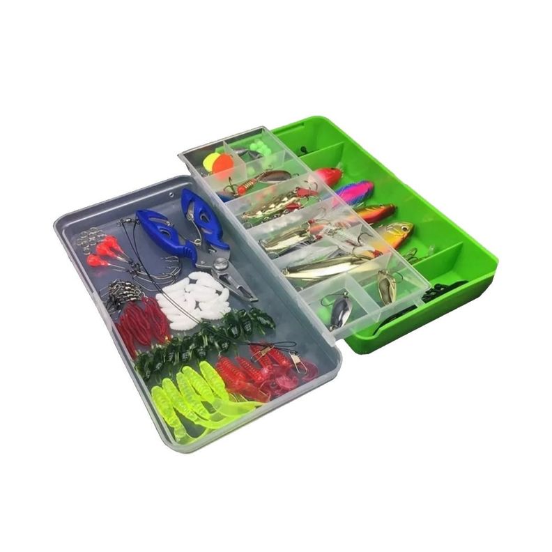 Kit De 101 Piezas De Señuelo Cebo Moscas Anzuelos Para Pesca-6