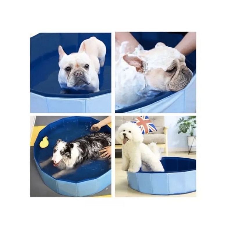 Piscina Plegable Para Perros Piscina 80x20cm-4