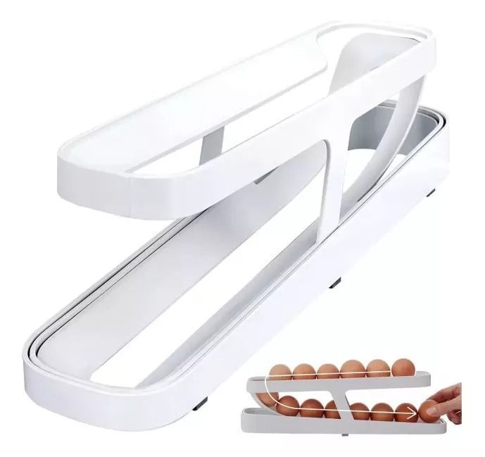 Huevera Organizador Dispensador De Huevos Automático-1
