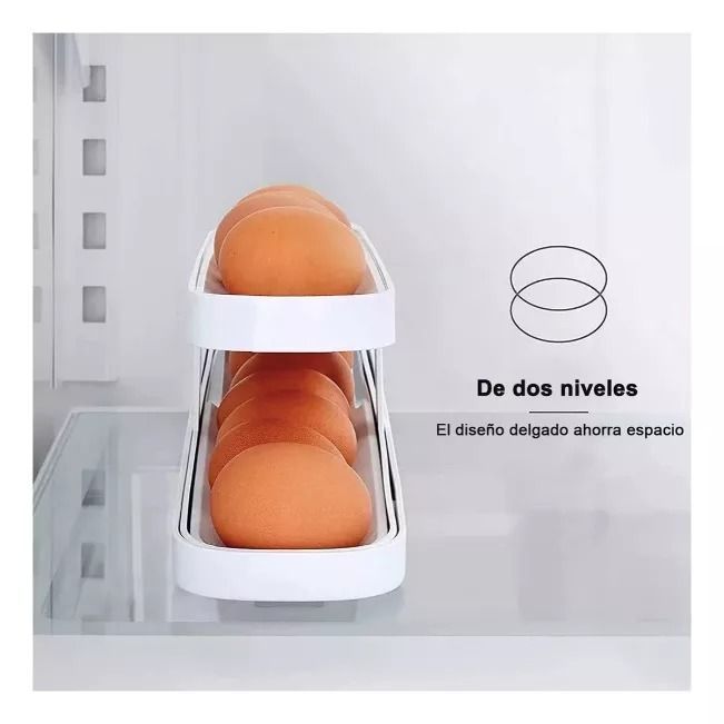 Huevera Organizador Dispensador De Huevos Automático-2