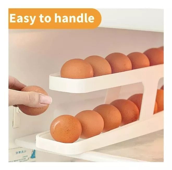 Huevera Organizador Dispensador De Huevos Automático-4