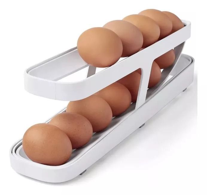 Huevera Organizador Dispensador De Huevos Automático-5