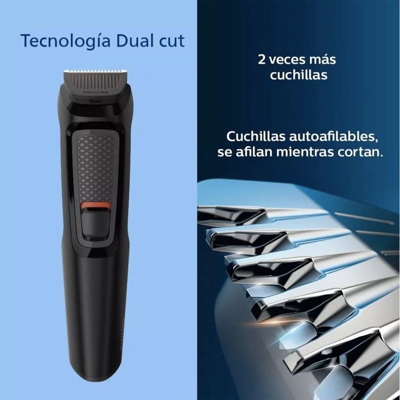 Multigroom Philips Mg3711/15 Serie 3000 Barba Nariz Oidos-5