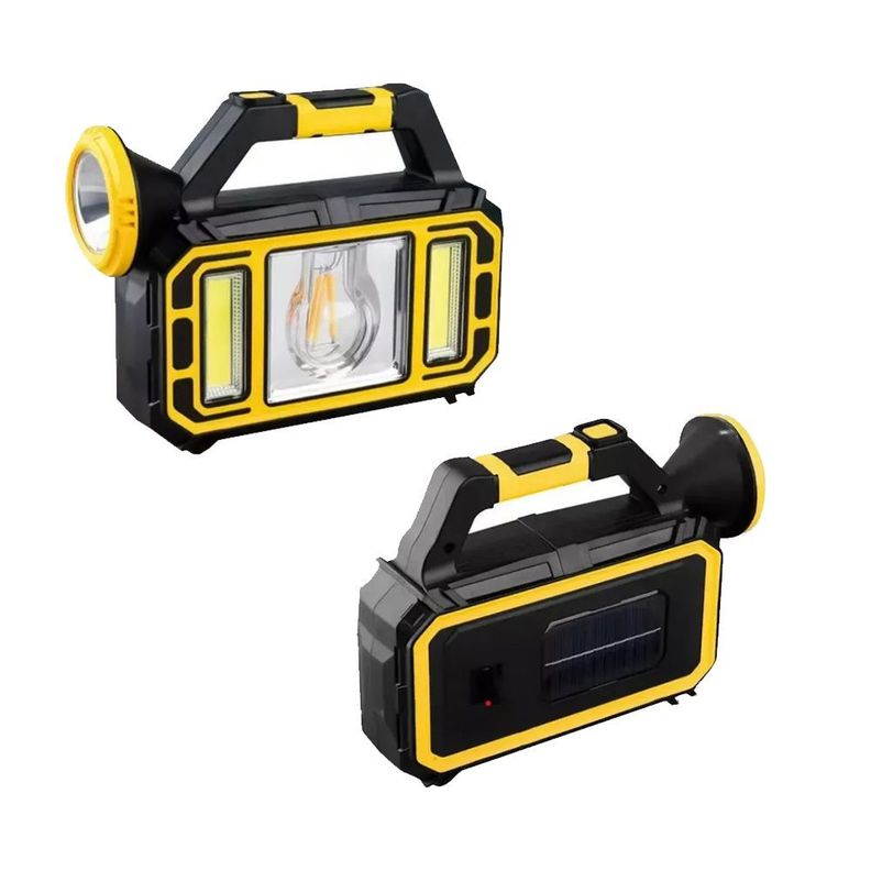 Linterna Led Solar Con 3 Modos Recargable Emergencia-0