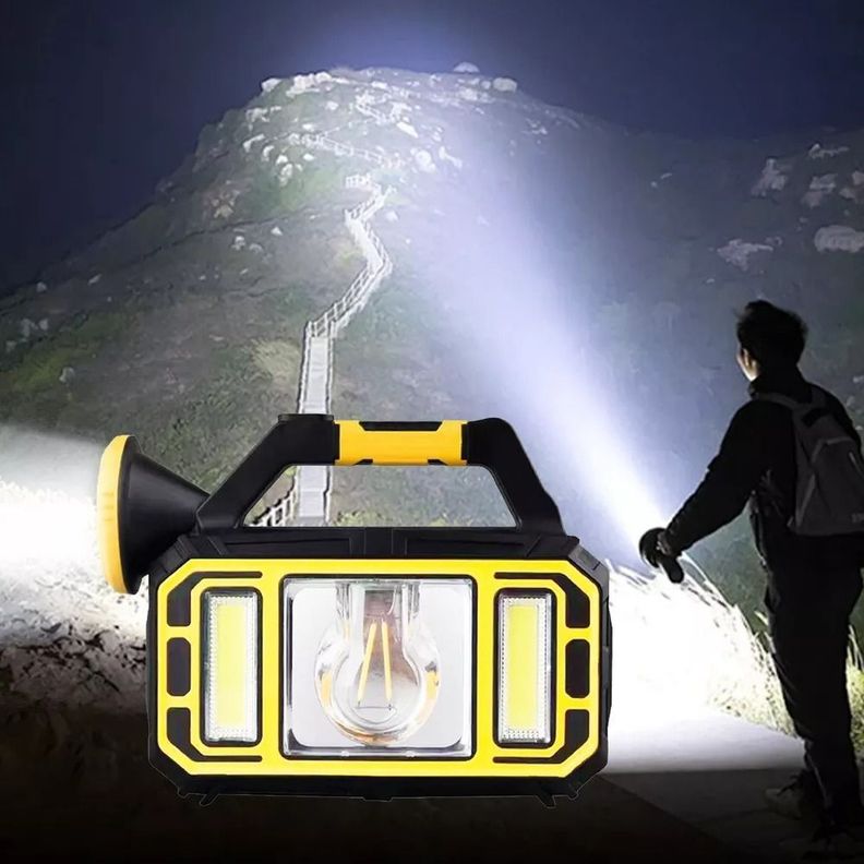 Linterna Led Solar Con 3 Modos Recargable Emergencia-3