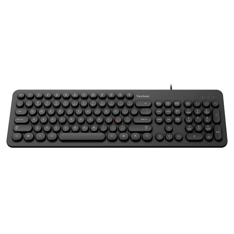 Teclado Usb Teclas Redondas Viewsonic Ku334 Negro-0