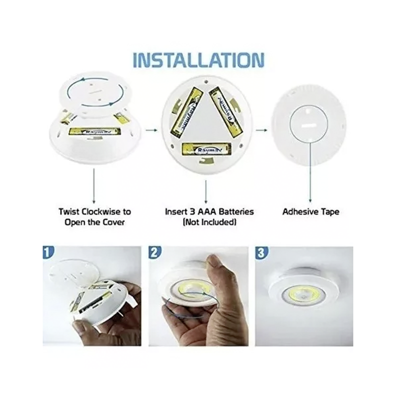 Set 3 Luces Led Inalámbricas Control Remoto 22192-4