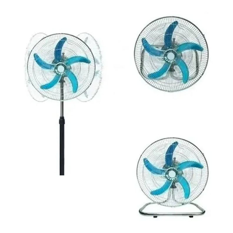 Pack X2 Ventilador De Pie 5 Aspas Ajustable 180 Grados-4