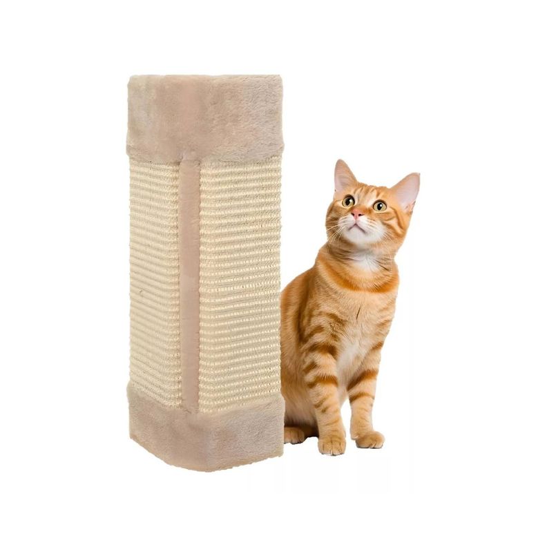 Rascador De Pared Gato Esquinero Sillón Más Catnip BEIGE-0