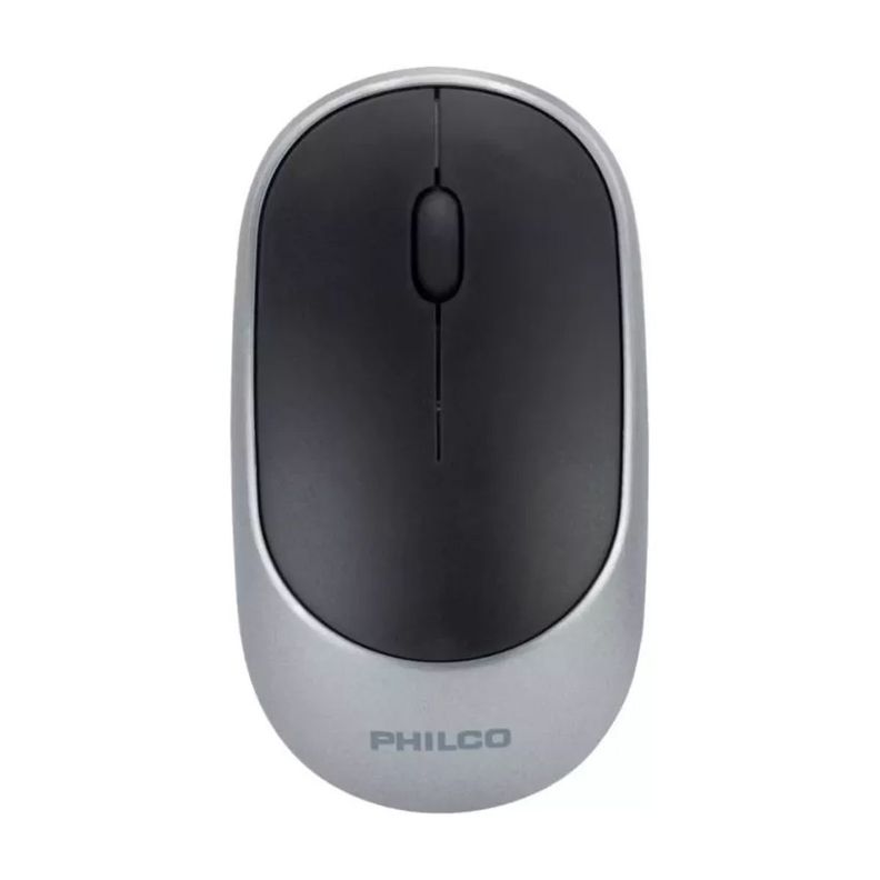 Mouse Inalambrico Philco Wireless Gris -0